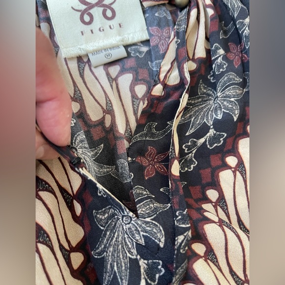 FIGUE 100% Silk long sleeve blouse - Picture 3 of 6